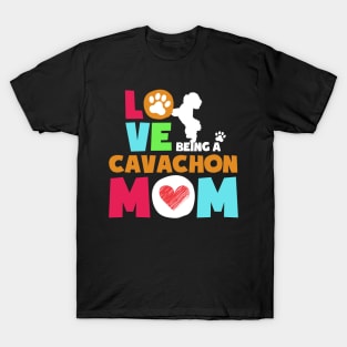 Love being a cavachon mom tshirt best cavachon T-Shirt